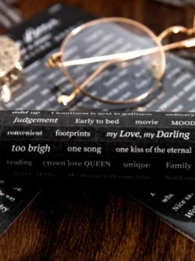 3入組字母圖案隨機貼紙