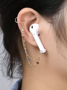 2pcs Earphone Anti-lost Chain - Gold - View 2