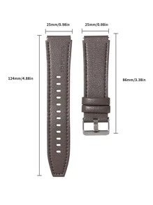 1 dây đeo màu trơn tương thích với đồng hồ Huawei - Xám - Xem 3