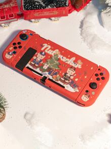 GeekShare 聖誕卡通熊圖案殼套適用於Nintendo Switch - 彩色 - 查看 2