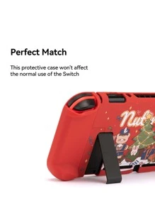 GeekShare 聖誕卡通熊圖案殼套適用於Nintendo Switch - 彩色 - 查看 5