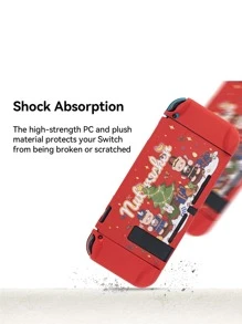 GeekShare 聖誕卡通熊圖案殼套適用於Nintendo Switch - 彩色 - 查看 6