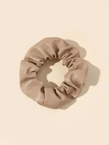 Minimalist Solid Scrunchie - Camel - View 3