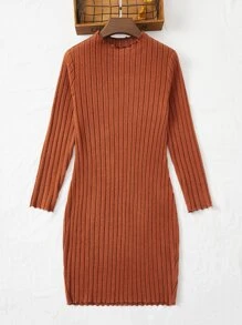 SHEIN LUNE Plus Solid Bodycon Dress