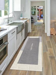 1 pieza Alfombra con gráfico de letra, decoración del cuarto - Multicolor - Ver 3