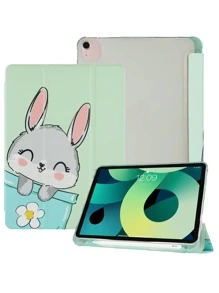 Funda pad plegable con estampado de conejo de dibujos animados - Multicolor - Ver 1