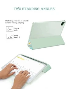 Funda pad plegable con estampado de conejo de dibujos animados - Multicolor - Ver 3