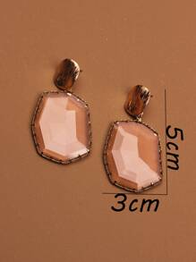 Pendientes largos con cristal