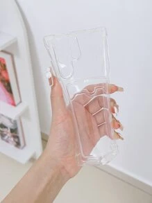 Basic Phone Cases Clear Phone Case With Card Slot Compatible With Galaxy A52,Galaxy S23 Ultra,Galaxy A14 - Clear - View 4