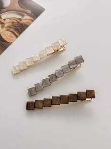 4pcs Geometric Decor Hair Clip Boho - Multicolor - View 2