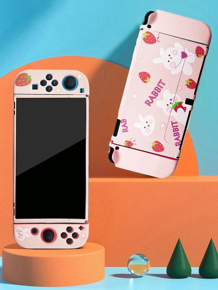 1個 漫画風ウサギプリント ケース Nintendo Switch OLED用 | SHEIN JAPAN