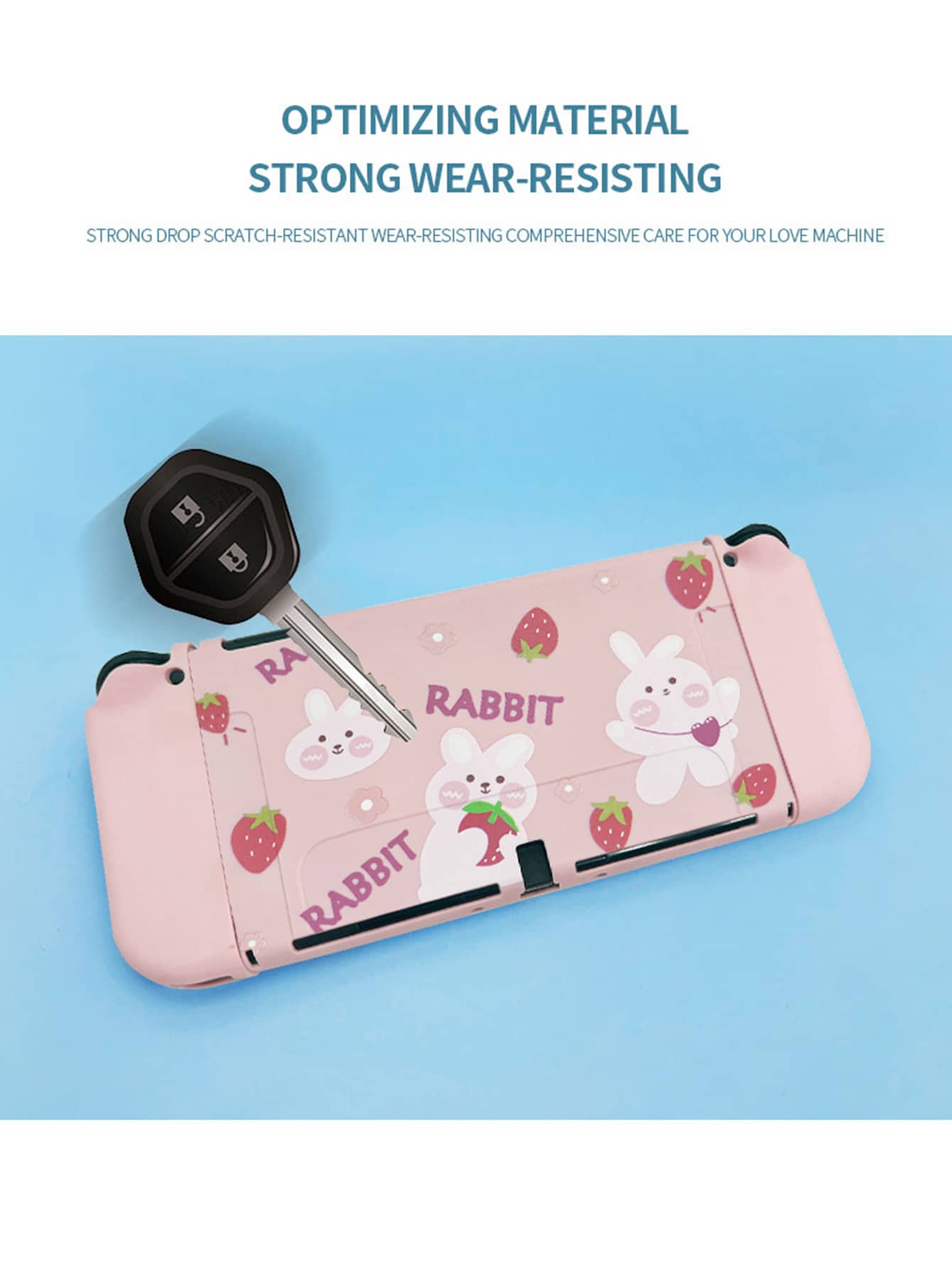1個 漫画風ウサギプリント ケース Nintendo Switch OLED用 | SHEIN JAPAN