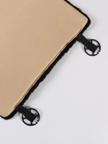 Factory Black Plush Seat Cushion - Black - View 4