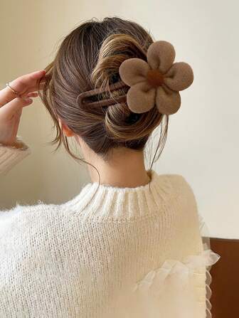 Blomdekoration hårspänne söt för kvinnor daglig dekoration, håraccessoarer, hårspännen hårspännen hårklor, semesterkläder kvinna