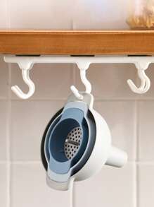 4 en 1 Juego de embudos, colador de embudo de aceite, herramientas de cocina, aceite, agua, especias, frasco de vino, embudo de filtro, accesorios de cocina de plástico - Multicolor - Ver 7