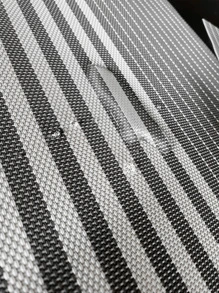 1pc Striped Pattern Placemat - Grey - View 3