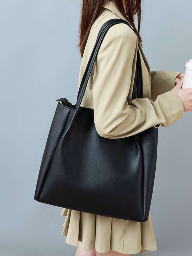 Minimalist Shoulder Tote Bag For Teen Girls Women College Students,Rookies & White-collar Workers Perfect for Office,Work ,Business,Commute Best Work Bag for Women