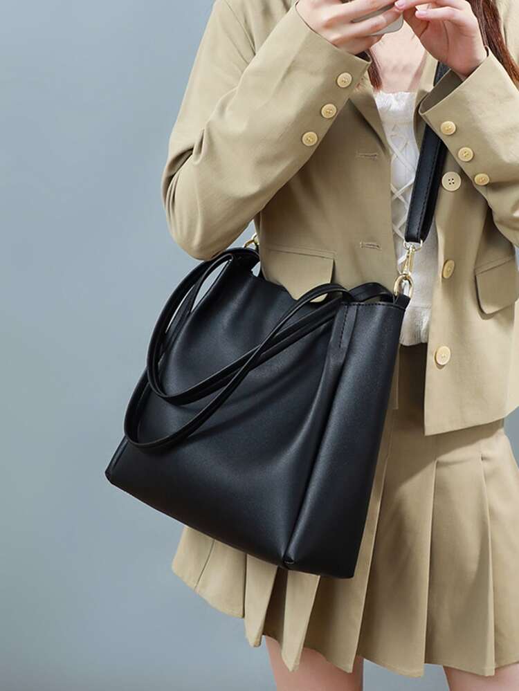 Minimalist Shoulder Tote Bag For Teen Girls Women College Students,Rookies & White-collar Workers Perfect for Office,Work ,Business,Commute Best Work Bag for Women