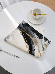 1pc Brush Pattern Placemat - White - View 5