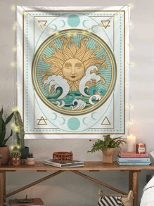 1 pieza Tapiz con estampado de figura - Multicolor - Ver 1