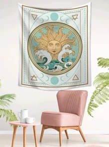 1 pieza Tapiz con estampado de figura - Multicolor - Ver 6