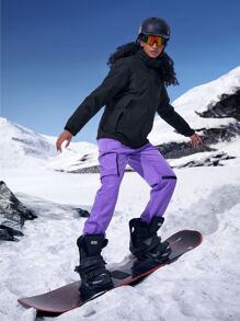 Cazadora deportiva impermeable con capucha 2 en 1 - Negro - Ver 6