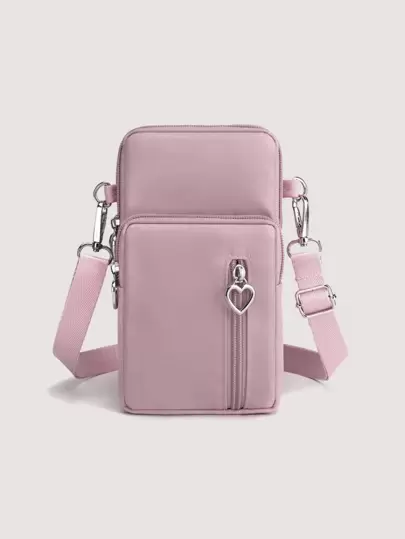 Yogodlns Hjärtadekor Telefon Plånbok Fodral Axelväska Mobilväska Telefonväska Telefonväska Koppling Lättviktsmode Tjänstemän Högskola Arbete Företag Pendla Kontor För Jubileum För Par För Födelsedagspresent På Alla hjärtans dag Presentpresent Hjärta Kvinnor Hot Rosa Plånbok Fodral Telefonväska Kvinnor För Kvinnor Plånbok Plånbok