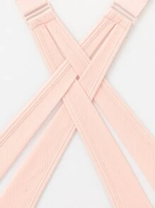 Snakeskin Print Criss Cross Sports Bra - Apricot - View 7