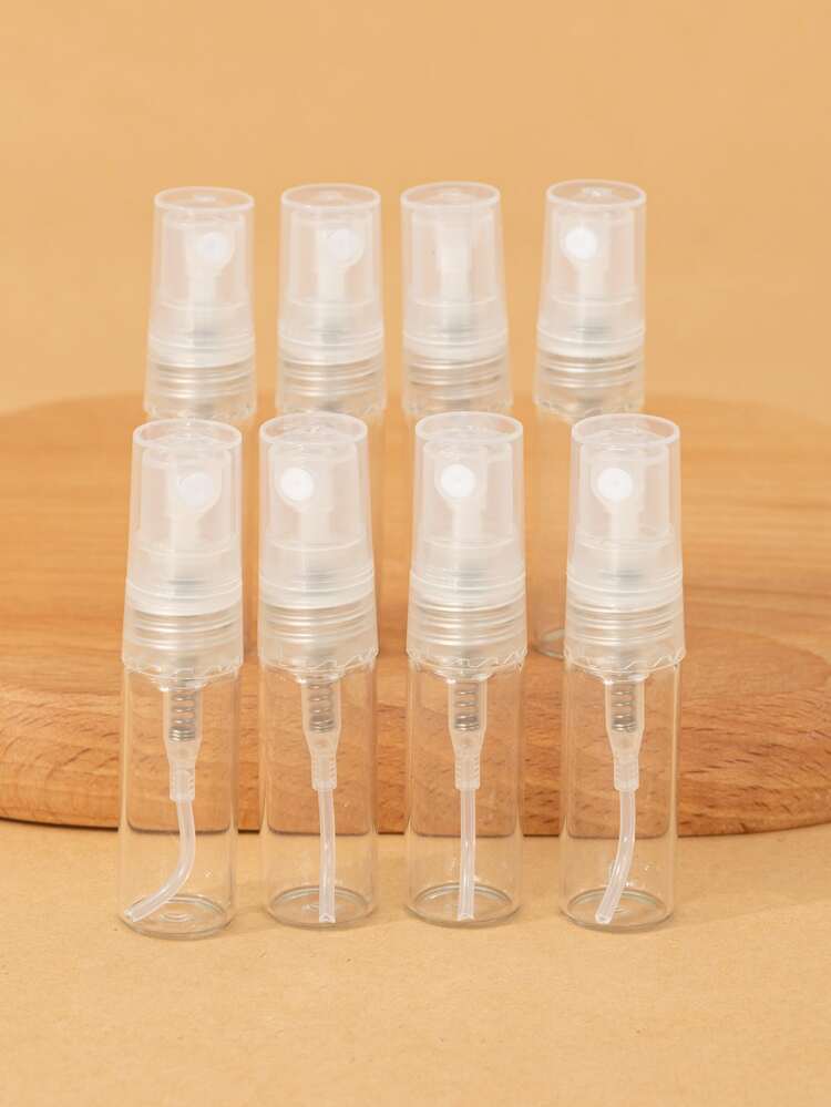 8pcs 3ML Subpackage Bottle,Empty Transparent Dispenser Container For Travel Size Cosmetics,Empty Cosmetic Refillable Travel Containers Plastic Hair Spray Bottle Sprayer For Perfume Skincare Makeup Lotion, Living Room Home Bedroom Bathroom House Decor, Travel Stuff, Wedding, Party, Birthday, Gifts For Men Mom Dad Friends, New Years, Accessories, Funny Gift
