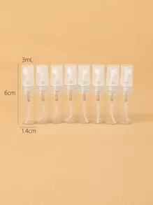 8 件 3ML 分装瓶，空透明分配器容器，适用于旅行装化妆品，空化妆品可再填充旅行容器塑料发胶瓶喷雾器，适用于香水护肤彩妆乳液，客厅家居卧室浴室家居装饰，旅行用品，婚礼，派对，生日，送给男士妈妈爸爸朋友的礼物，新年，配饰，有趣的礼物 - 無色 - 查看 3