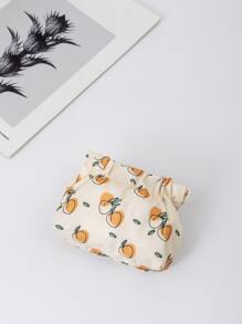 Peach Pattern Coin Purse - Multicolor - View 2