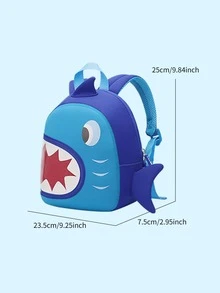 Boys Shark Design Novelty Bag - Multicolor - View 3