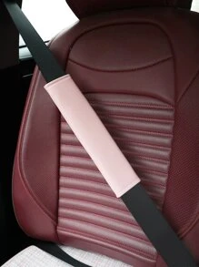 Đệm dây đai an toàn trên ô tô 1 mảnh - Hồng - Xem 2