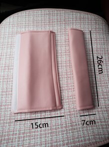 Đệm dây đai an toàn trên ô tô 1 mảnh - Hồng - Xem 3
