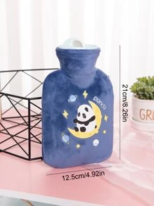 Bolsa de agua caliente panda & con patrón de luna - Azul - Ver 2