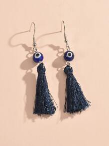 Tassel Drop Earrings - Multicolor - View 2