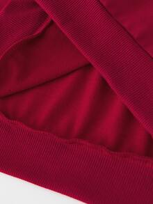 SHEIN Boys 1pc Letter Graphic Sweatshirt - Burgundy - View 5