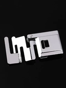 1pc Zinc Alloy Sewing Machine Presser Foot - Silver - View 5