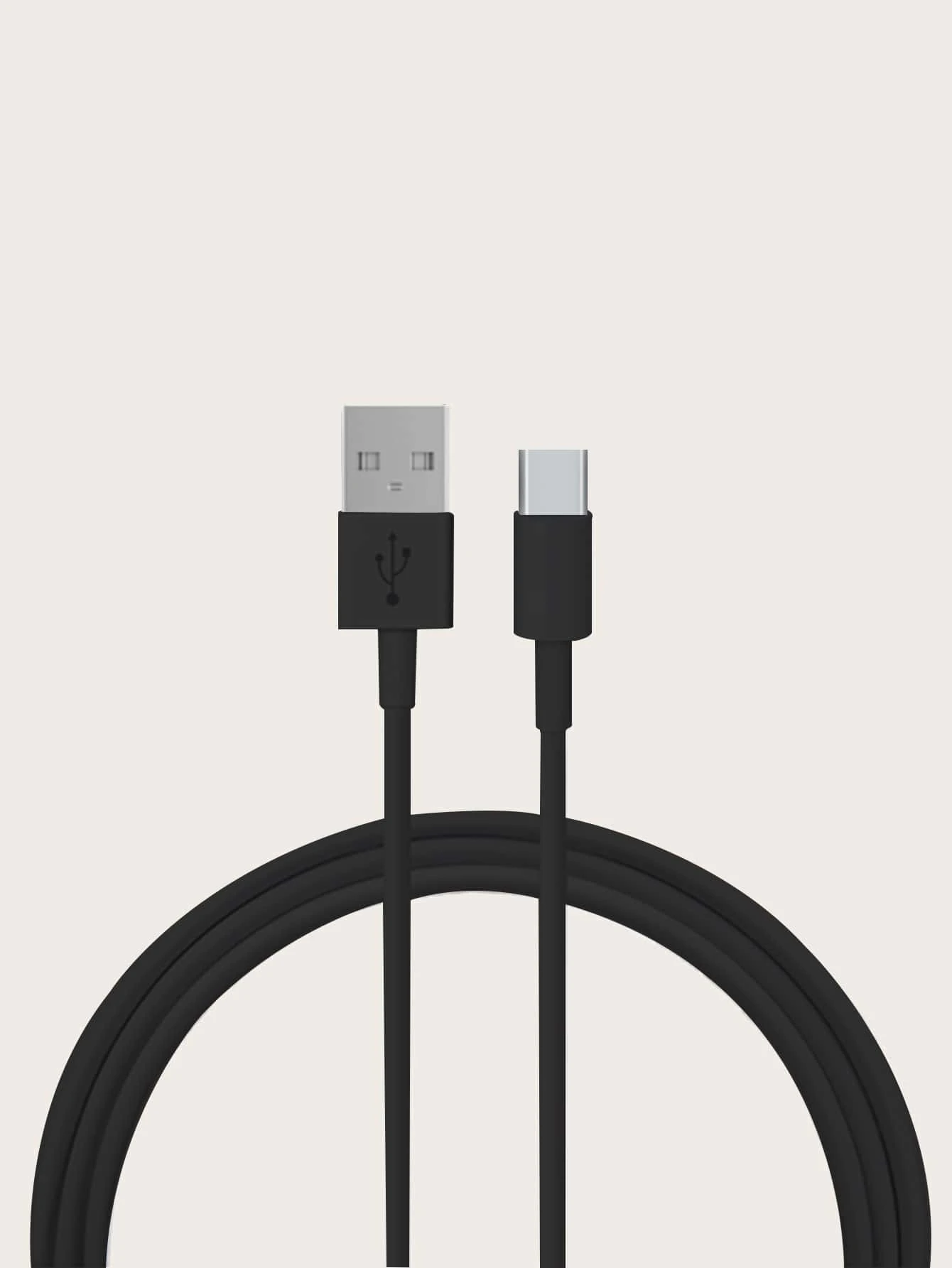 1入組Type C數據線 - 黑色 - 查看 1