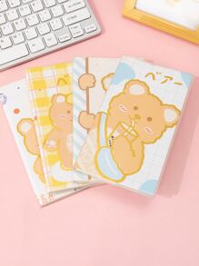1 pieza Libreta con diseño de oso y cubierta de gelatina de color aleatorio - Multicolor - Ver 5