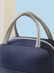 1 túi đựng đồ ăn trưa xách tay - Màu xanh hải quân - Xem 2