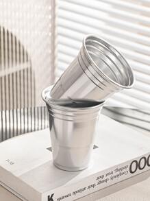 1 pieza Taza aluminio - Plateado - Ver 3