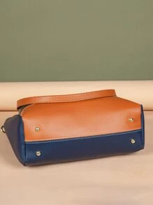 Bolsa con asa de color combinado con Accesorio de bolso con fleco - Multicolor - Ver 3