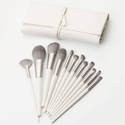 化妆刷套装，12支装木质创意多功能化妆刷，适合初学者，化妆刷/美容刷，刷子套装，化妆刷套装，化妆刷套装，全套化妆工具，化妆刷套装，全套化妆工具，刷子套装，化妆刷套装，化妆礼品套装，套装，赠品，专业化妆刷，全套化妆工具