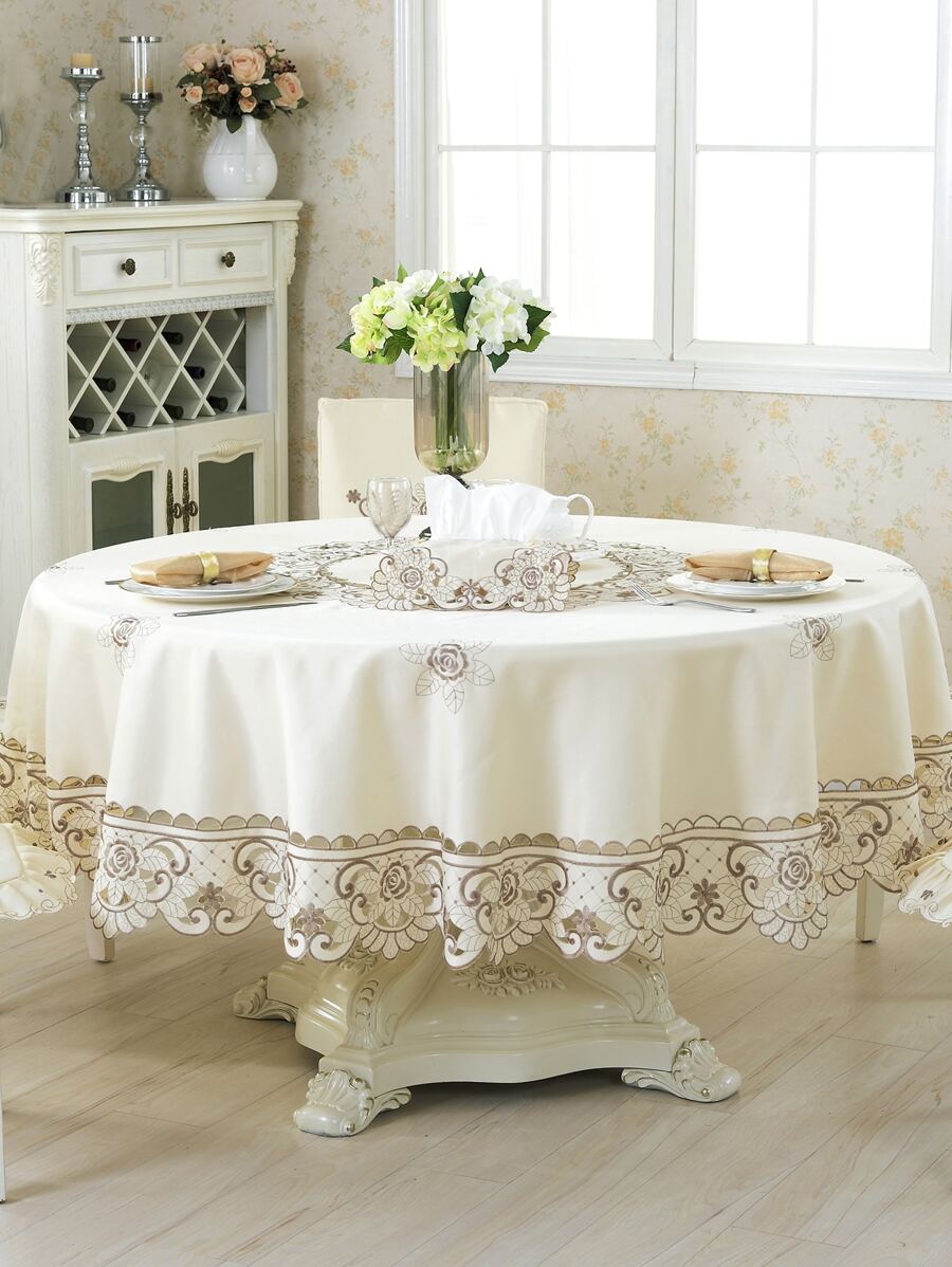 Mantel con bordado floral - Multicolor - Ver 1