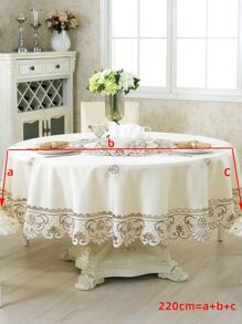 Mantel con bordado floral - Multicolor - Ver 5