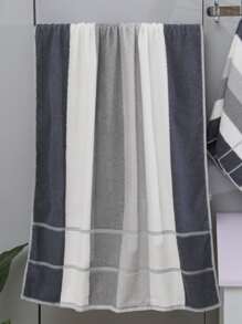 YUNTAO 1 chiếc khăn tắm khối màu trang trí phòng tắm gia đình - Nhiều màu - Xem 1