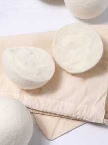 2入組/套織物洗衣白色防靜電吸水可重複使用洗衣球適用於洗衣機 - 白色 - 查看 3