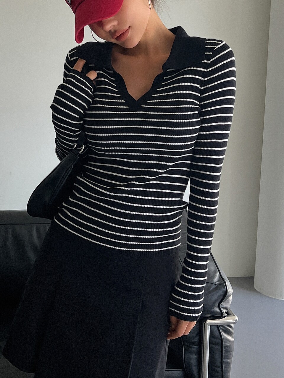 Women's Casual Striped Pullover Sweater, Suitable For Autumn/Winter