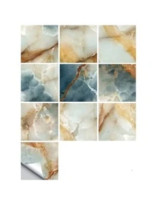 10 cái Cẩm thạch Hoa văn Sàn Sticker - Nhiều màu - Xem 2